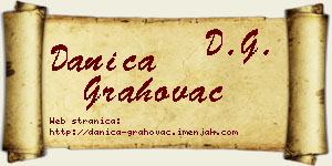 Danica Grahovac vizit kartica